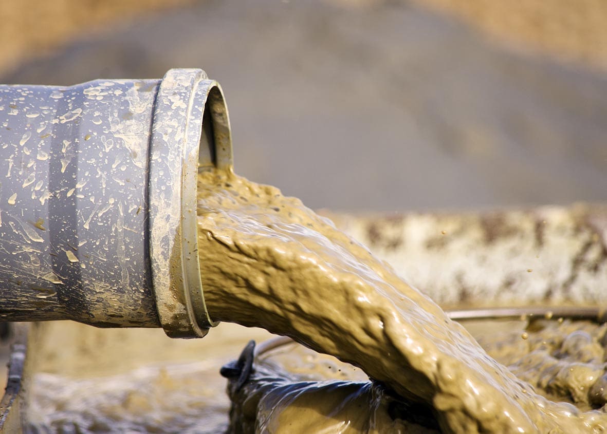 Entsorgung von Bohrschlamm